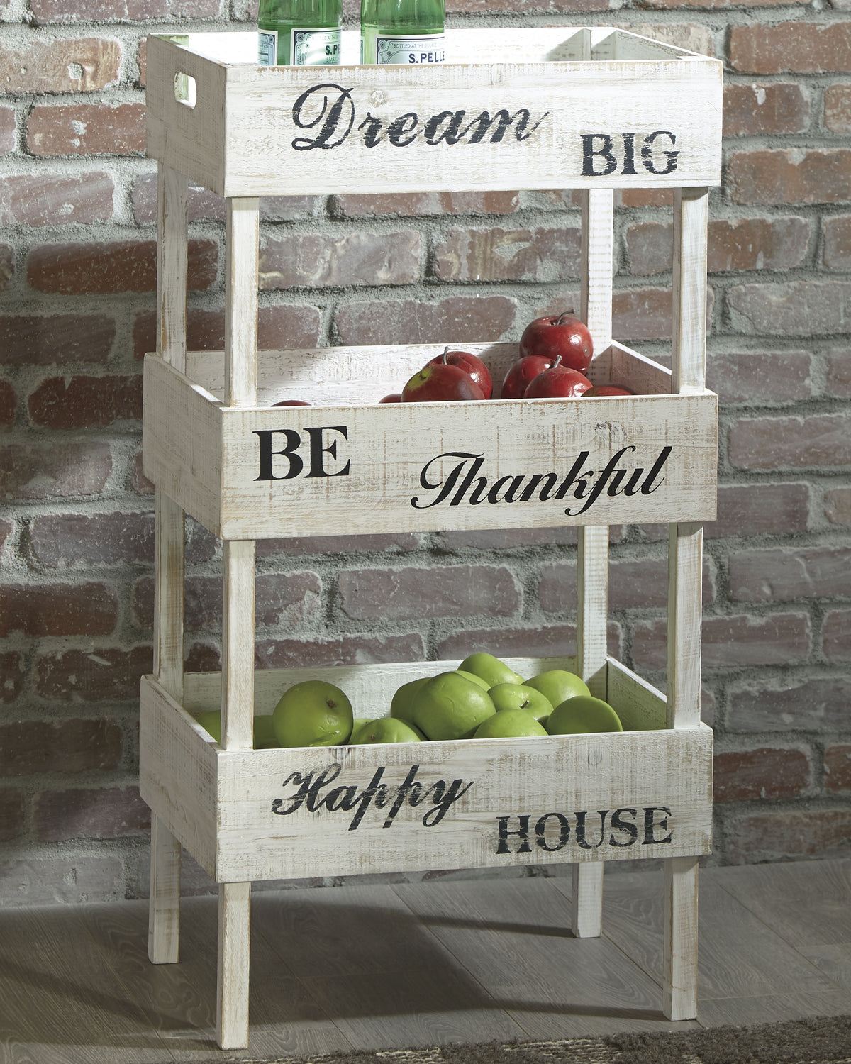 Leasing Furniture - Ashley Furniture - Yulton Bookcase - Storage Shelf / Antique White - A4000091