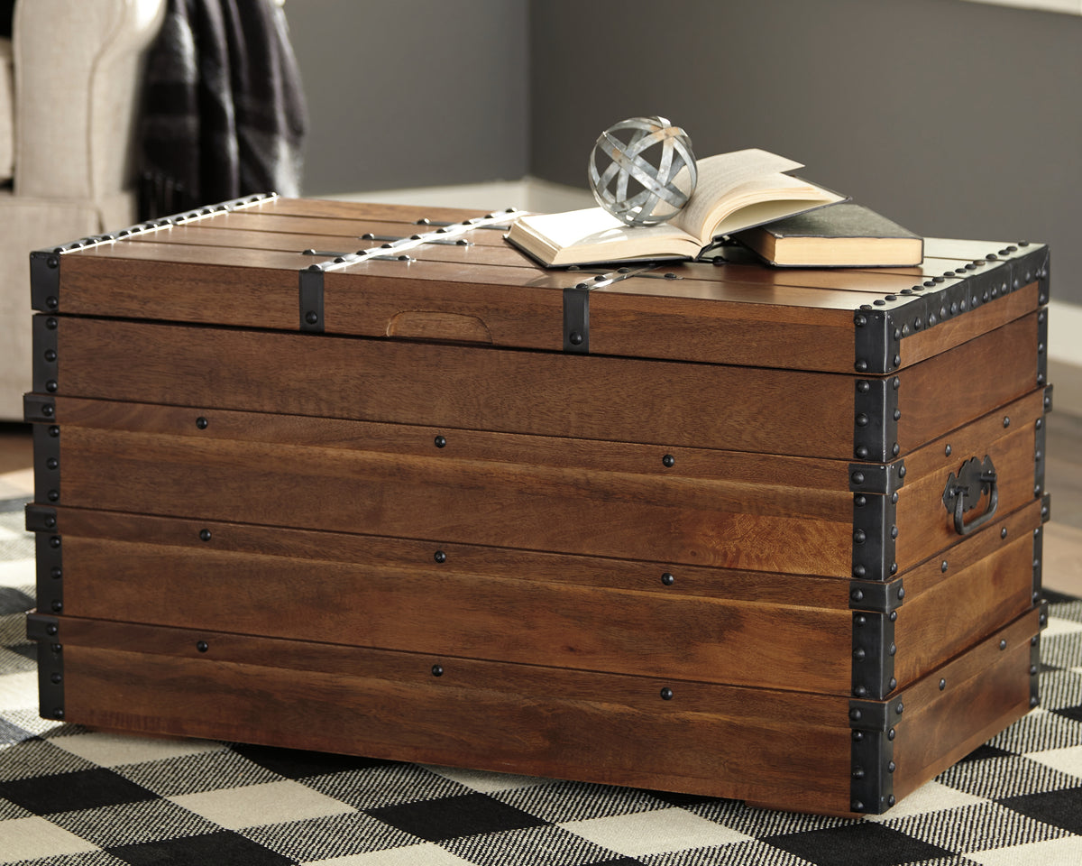 Leasing Furniture - Ashley Furniture - Kettleby Storage Trunk - Storage Trunk / Brown - A4000096