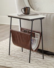 Leasing Furniture - Ashley Furniture - Etanbury Accent Table - Accent Table / Brown/Black/White - A4000254