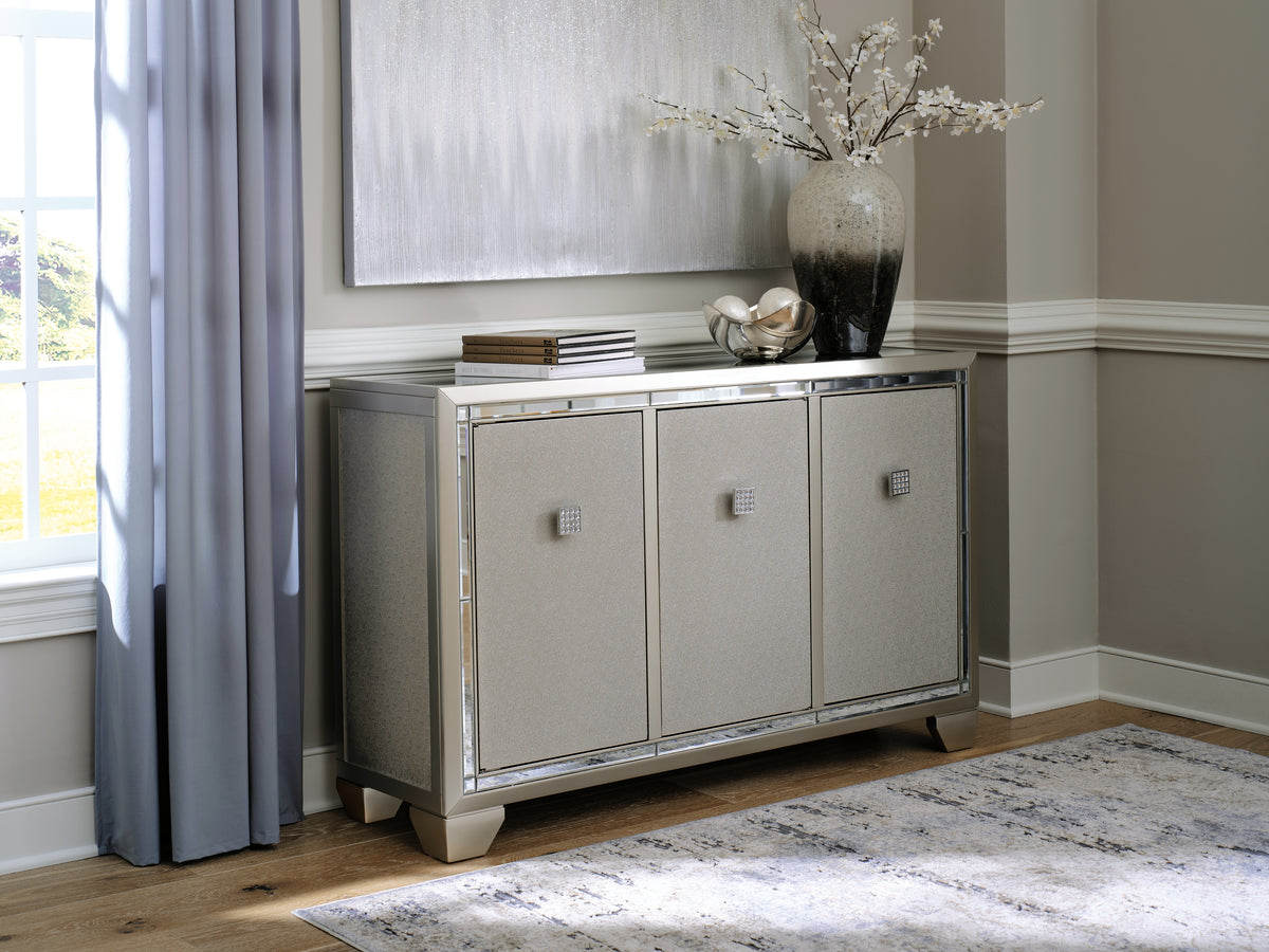 Leasing Furniture - Ashley Furniture - Chaseton Accent Cabinet - Accent Cabinet / Champagne - A4000335