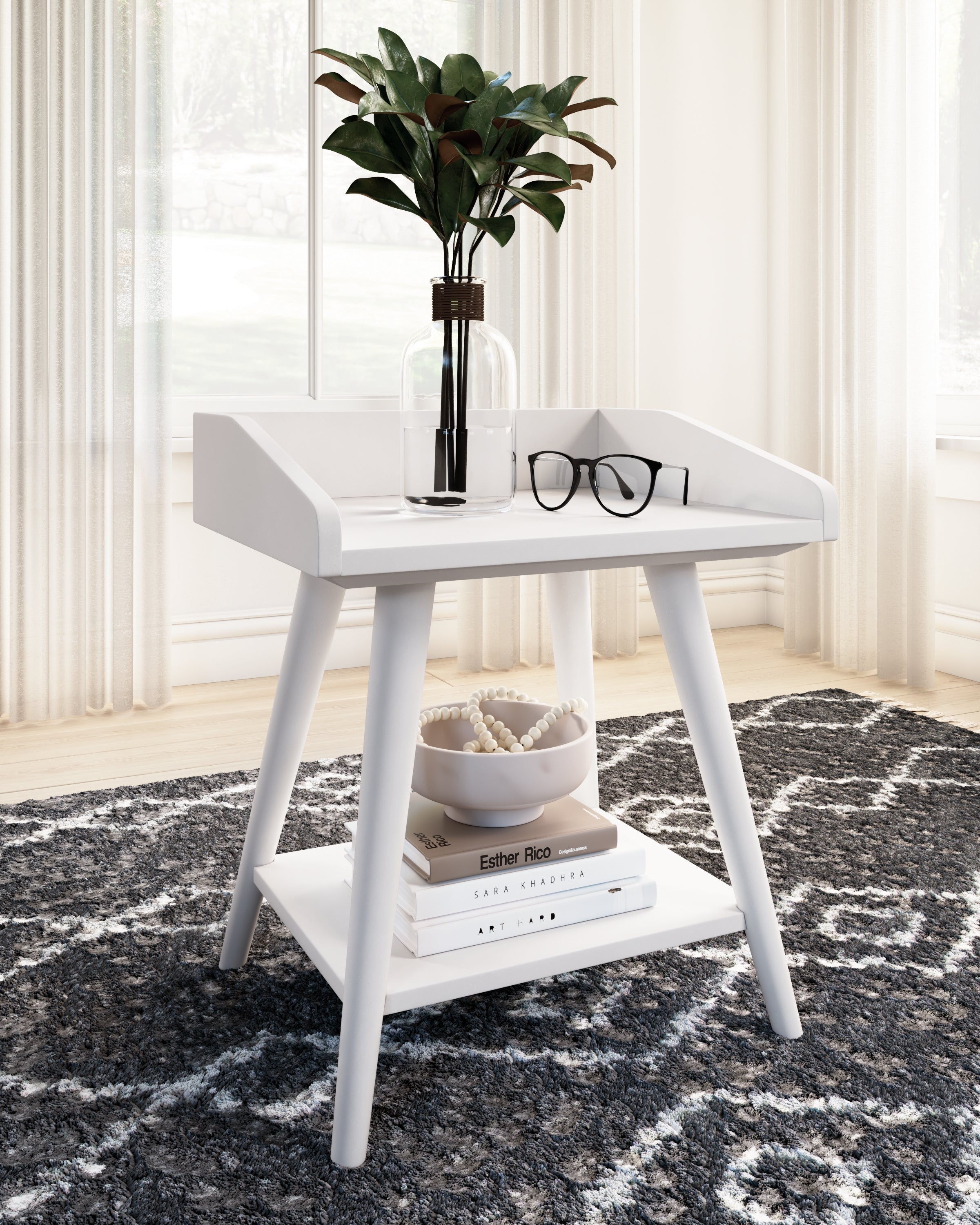 Leasing Furniture - Ashley Furniture - Blariden Accent Table - Accent Table / White - A4000367