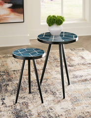 Leasing Furniture - Ashley Furniture - Clairbelle Accent Table (Set of 2) - Accent Table (Set of 2) / Teal - A4000523