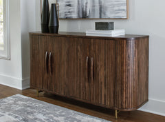 Leasing Furniture - Ashley Furniture - Amickly Accent Cabinet - Accent Cabinet / Dark Brown - A4000571