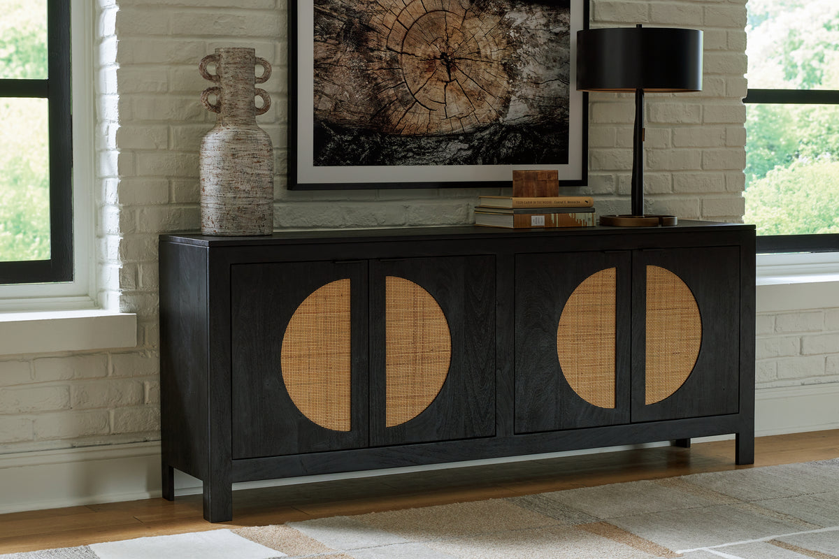 Leasing Furniture - Ashley Furniture - Cliffiings Accent Cabinet - Accent Cabinet / Black/Natural - A4000575