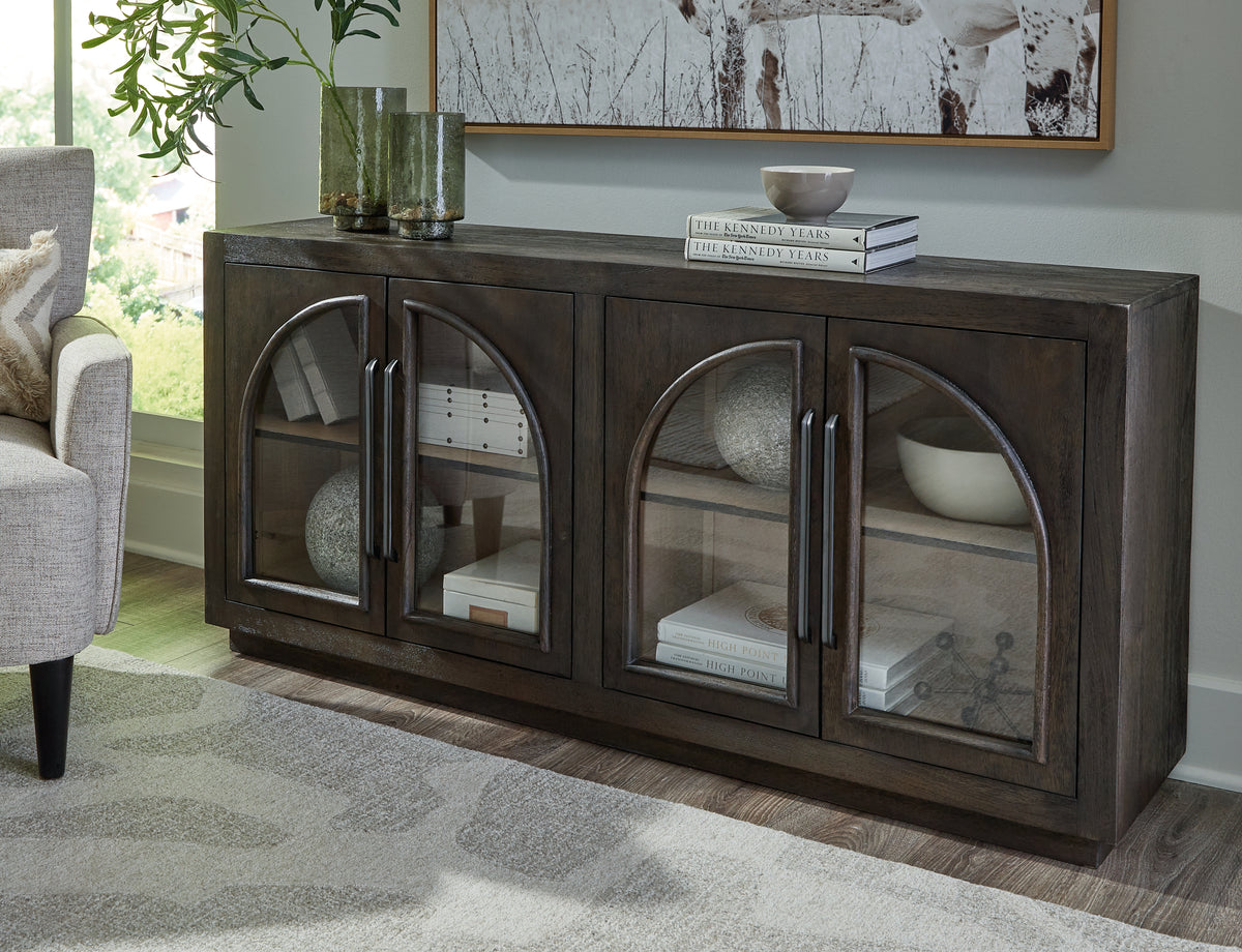 Leasing Furniture - Ashley Furniture - Dreley Accent Cabinet - Accent Cabinet / Grayish Brown - A4000586