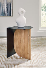 Leasing Furniture - Ashley Furniture - Ladgate Accent Table - Accent Table / Black/Natural - A4000628