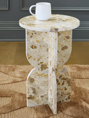 Leasing Furniture - Ashley Furniture - Treygan Accent Table - Accent Table / Beige - A4000647