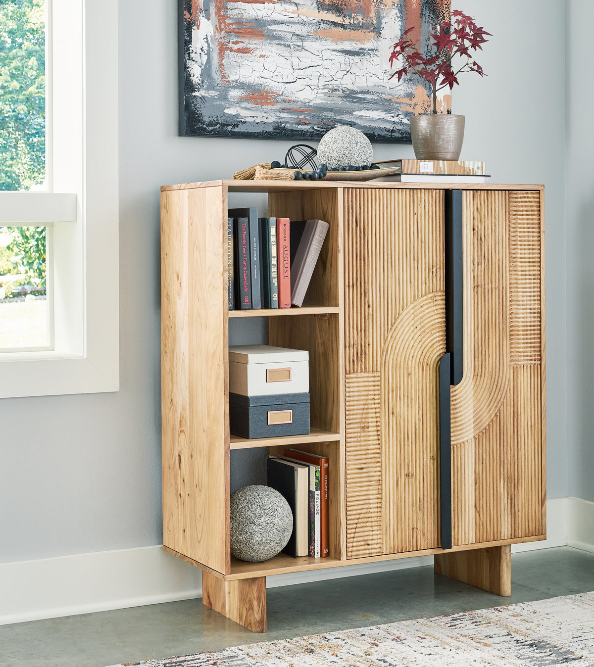 Leasing Furniture - Ashley Furniture - Kierwell Accent Cabinet - Accent Cabinet / Natural - A4000653