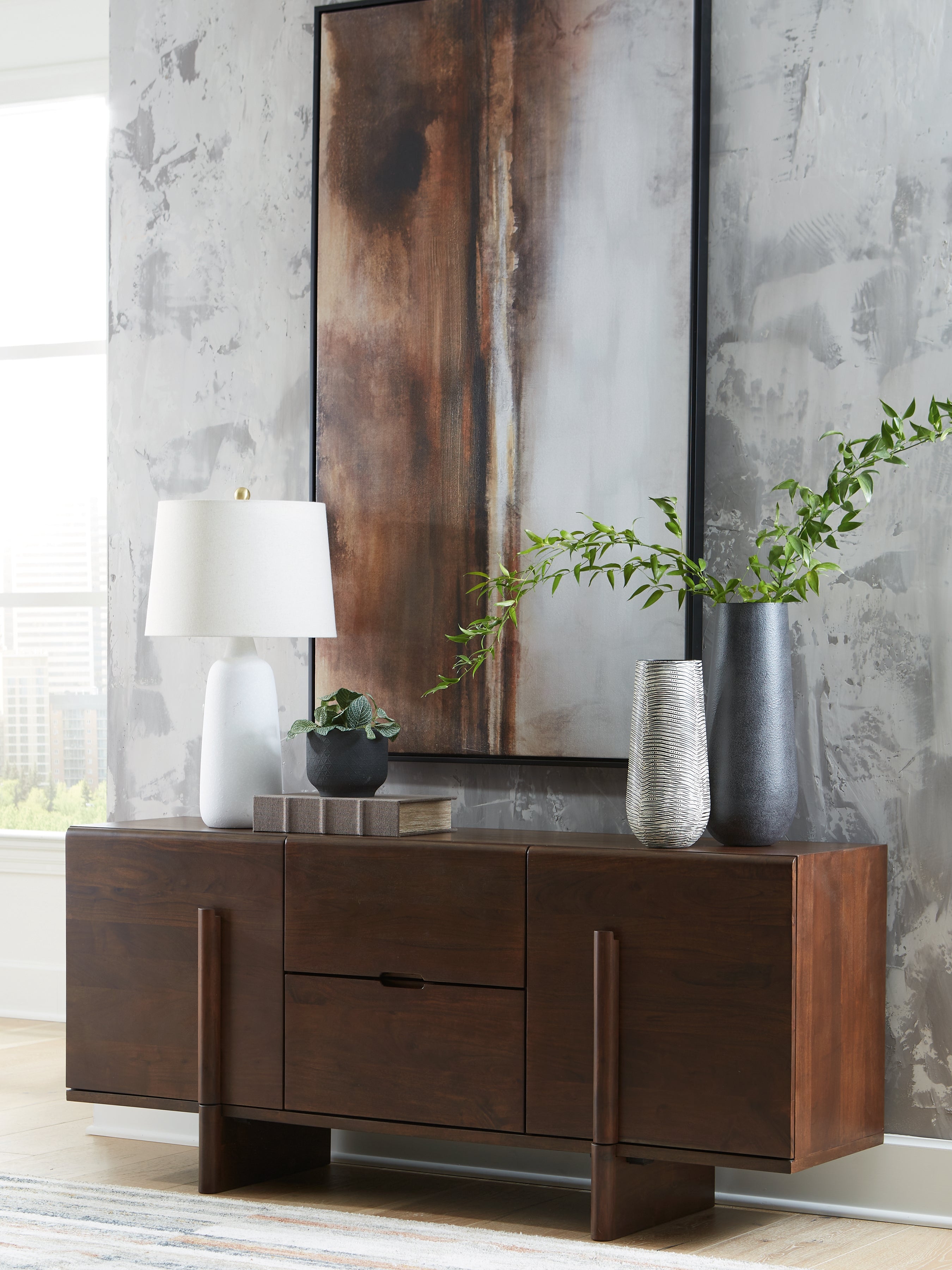 Leasing Furniture - Ashley Furniture - Kydler Accent Cabinet - Accent Cabinet / Medium Brown - A4000678