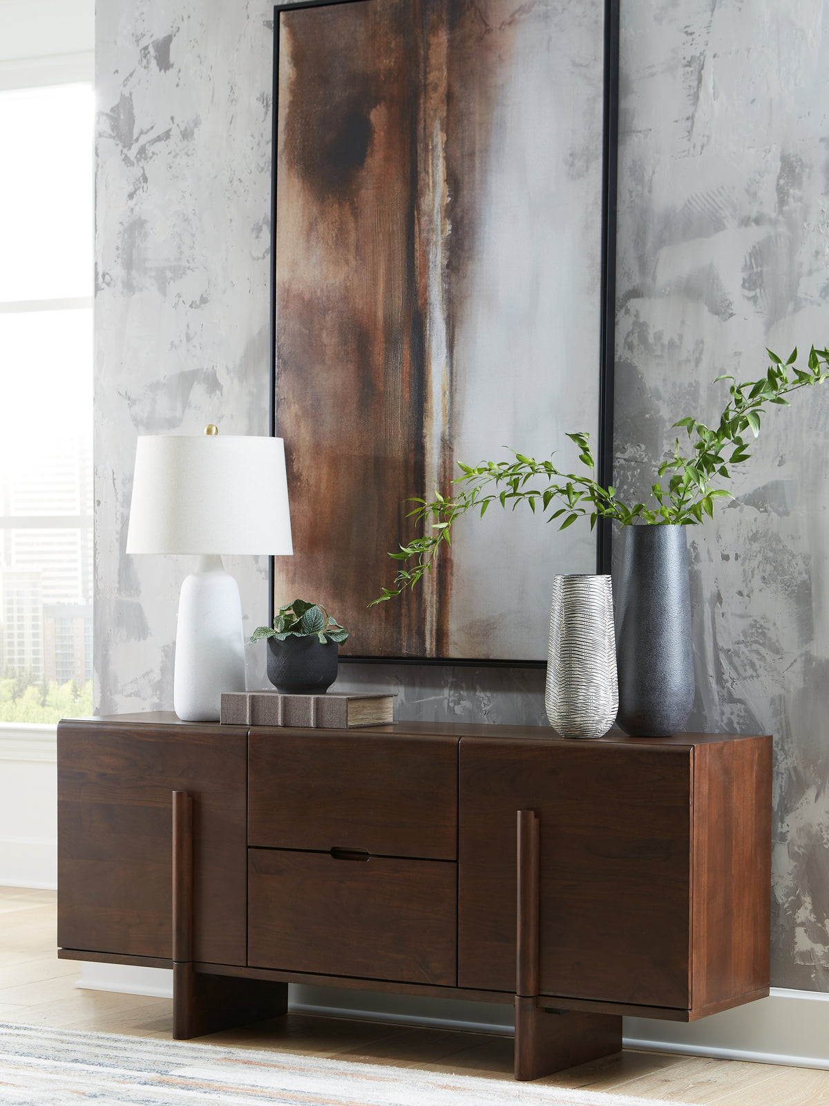 Leasing Furniture - Ashley Furniture - Kydler Accent Cabinet - Accent Cabinet / Medium Brown - A4000678