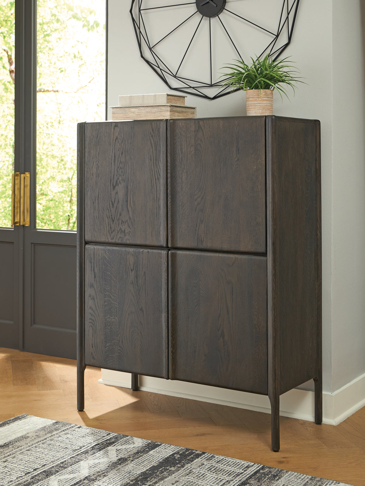 Leasing Furniture - Ashley Furniture - Orsonal Accent Cabinet - Accent Cabinet / Espresso Brown - A4000686
