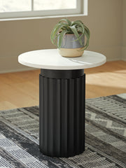 Leasing Furniture - Ashley Furniture - Wainstone Accent Table - Accent Table / Black/White - A4000724