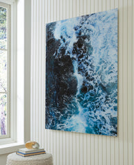 Leasing Furniture - Ashley Furniture - Clemick Wall Decor - Wall Art / Turquoise - A8000422