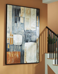 Leasing Furniture - Ashley Furniture - Howford Wall Decor - Wall Art / Brown/Black/Gray - A8000426