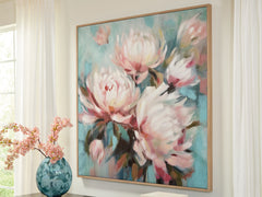 Leasing Furniture - Ashley Furniture - Parryville Wall Decor - Wall Art / Aqua/Pink - A8000440