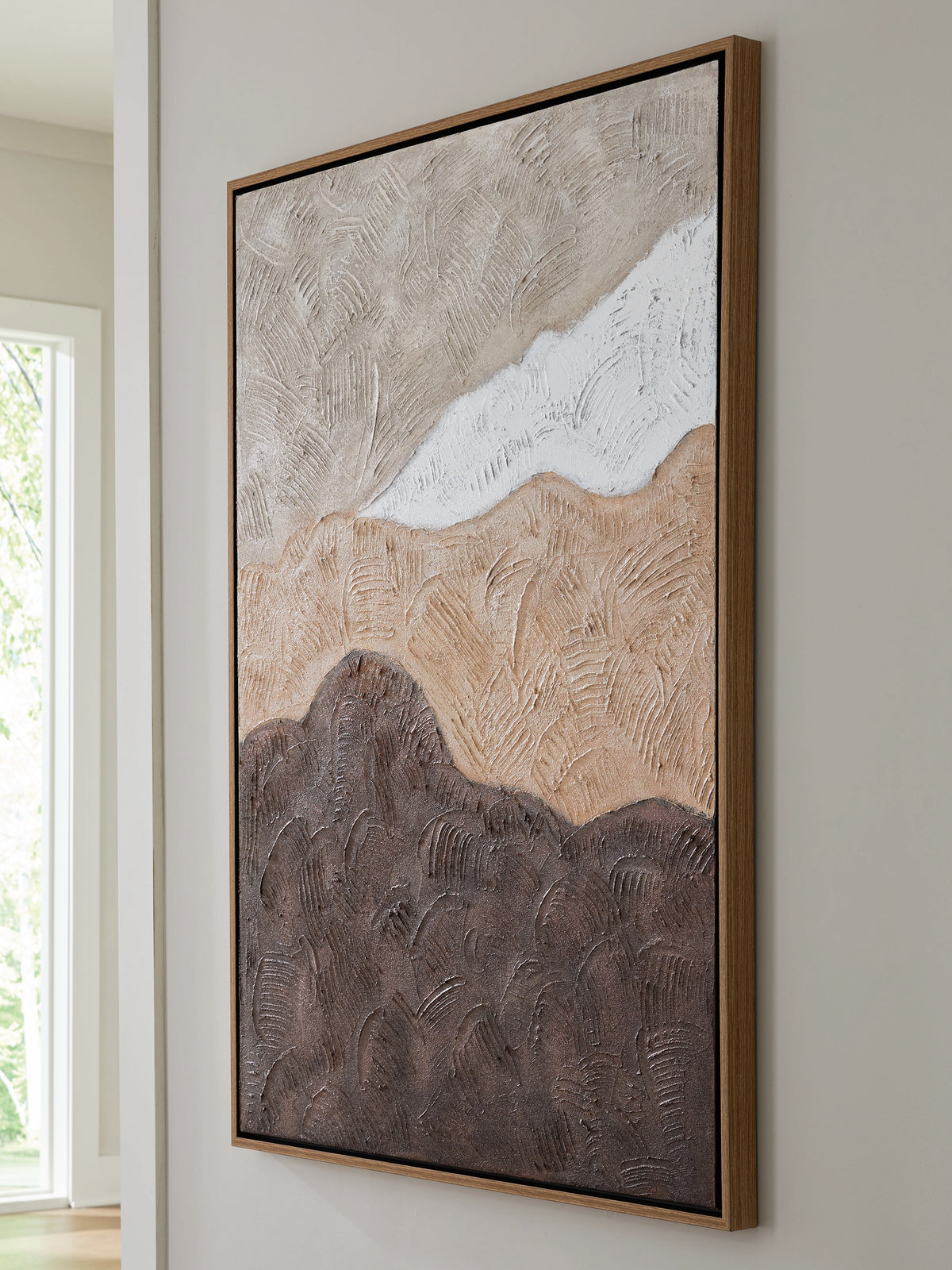 Leasing Furniture - Ashley Furniture - Fanthorne Wall Decor - Wall Art / Tan/Brown/White - A8000500