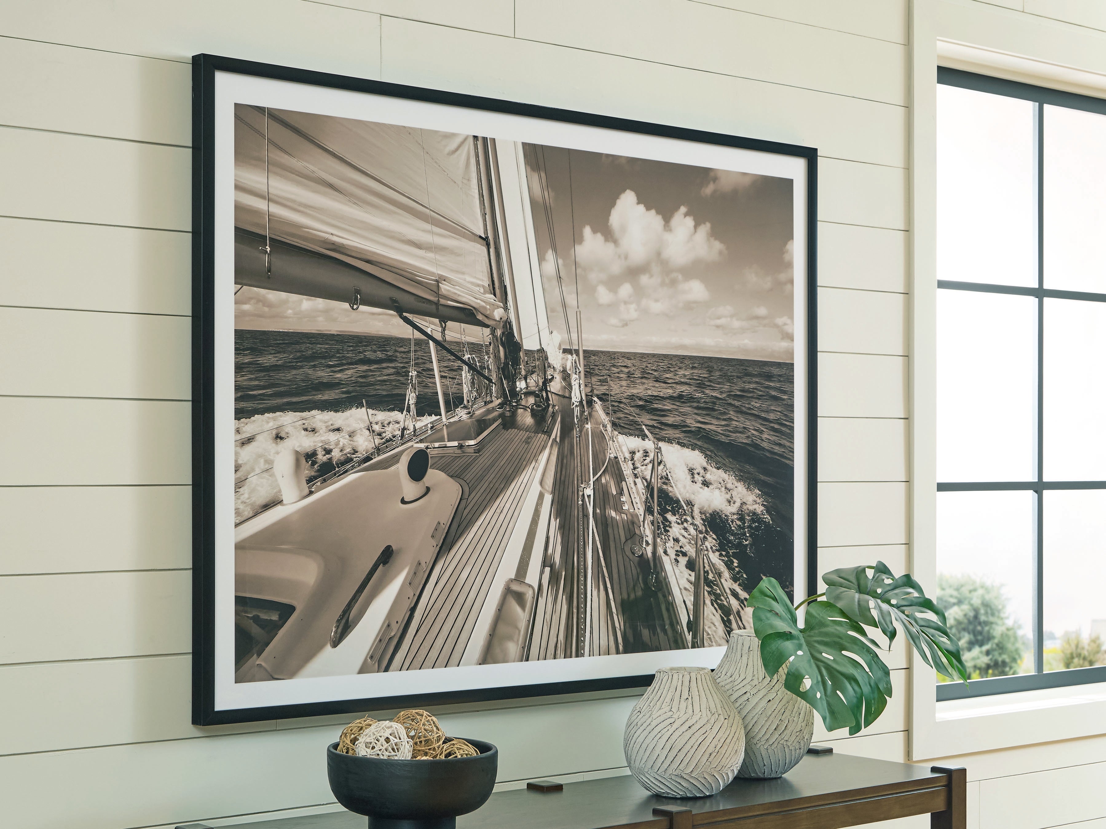 Leasing Furniture - Ashley Furniture - Arlanford Wall Decor - Wall Art / Sepia - A8000505