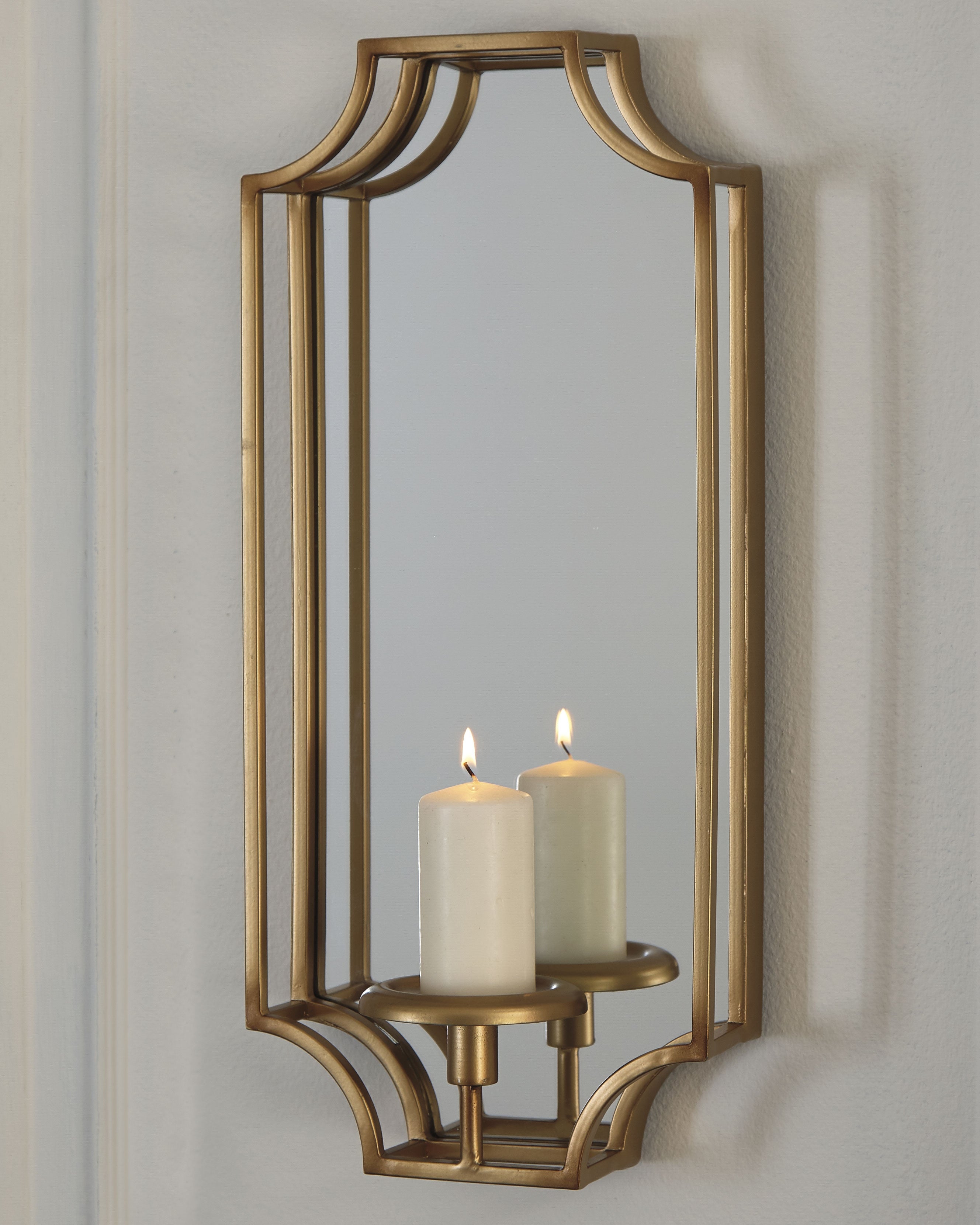 Leasing Furniture - Ashley Furniture - Dumi Wall Decor - Wall Sconce / Gold Finish - A8010153