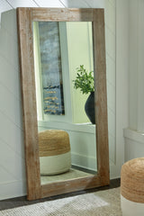 Leasing Furniture - Ashley Furniture - Waltleigh Mirror - Accent Mirror / Distressed Brown - A8010277
