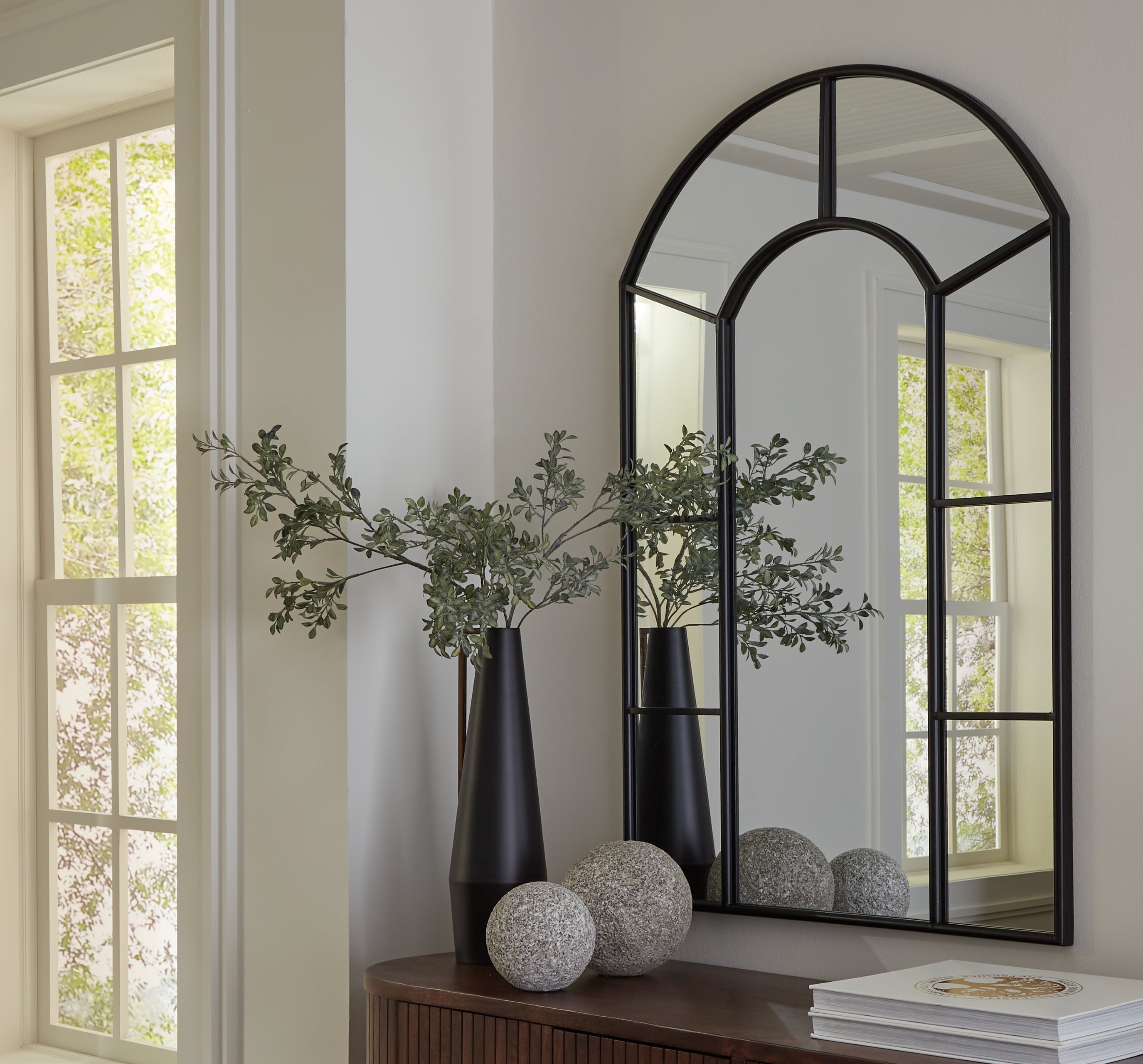 Leasing Furniture - Ashley Furniture - Evengton Mirror - Accent Mirror / Black - A8010319