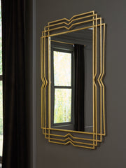 Leasing Furniture - Ashley Furniture - Claybrook Mirror - Accent Mirror / Gold Finish - A8010349