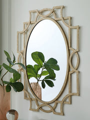 Leasing Furniture - Ashley Furniture - Fulkmore Mirror - Accent Mirror / Antique Gold Finish - A8010350