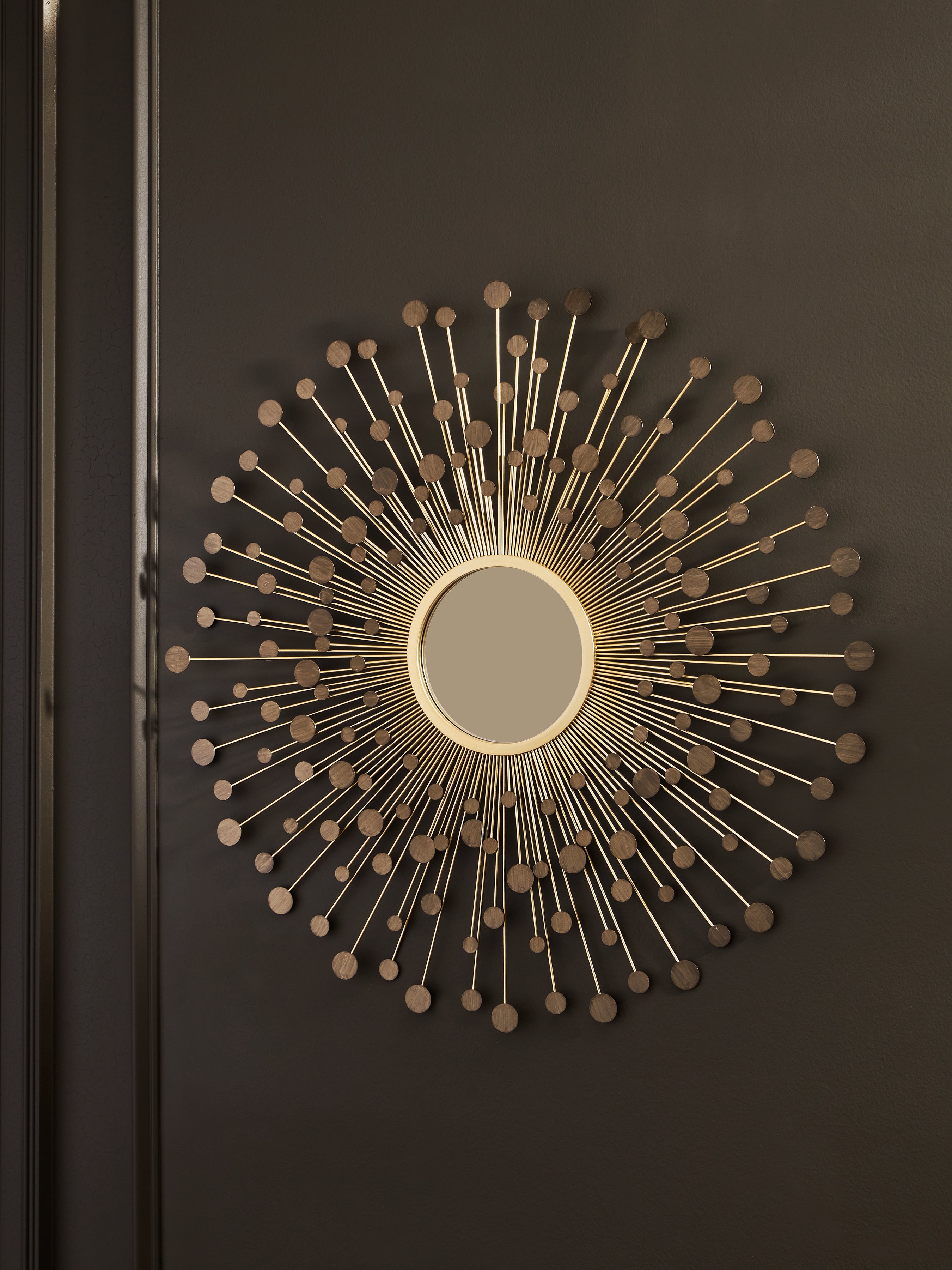 Leasing Furniture - Ashley Furniture - Morwenna Mirror - Accent Mirror / Bronze/Gold Finish - A8010392