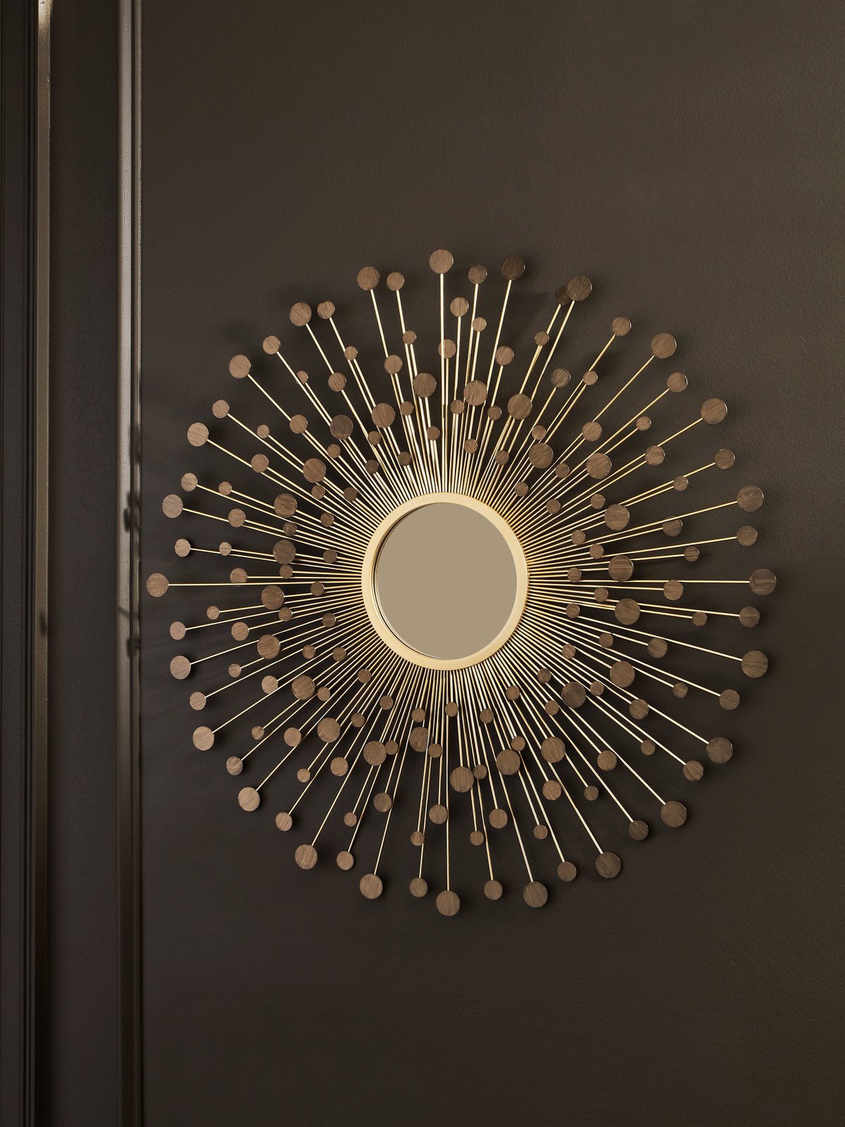 Leasing Furniture - Ashley Furniture - Morwenna Mirror - Accent Mirror / Bronze/Gold Finish - A8010392