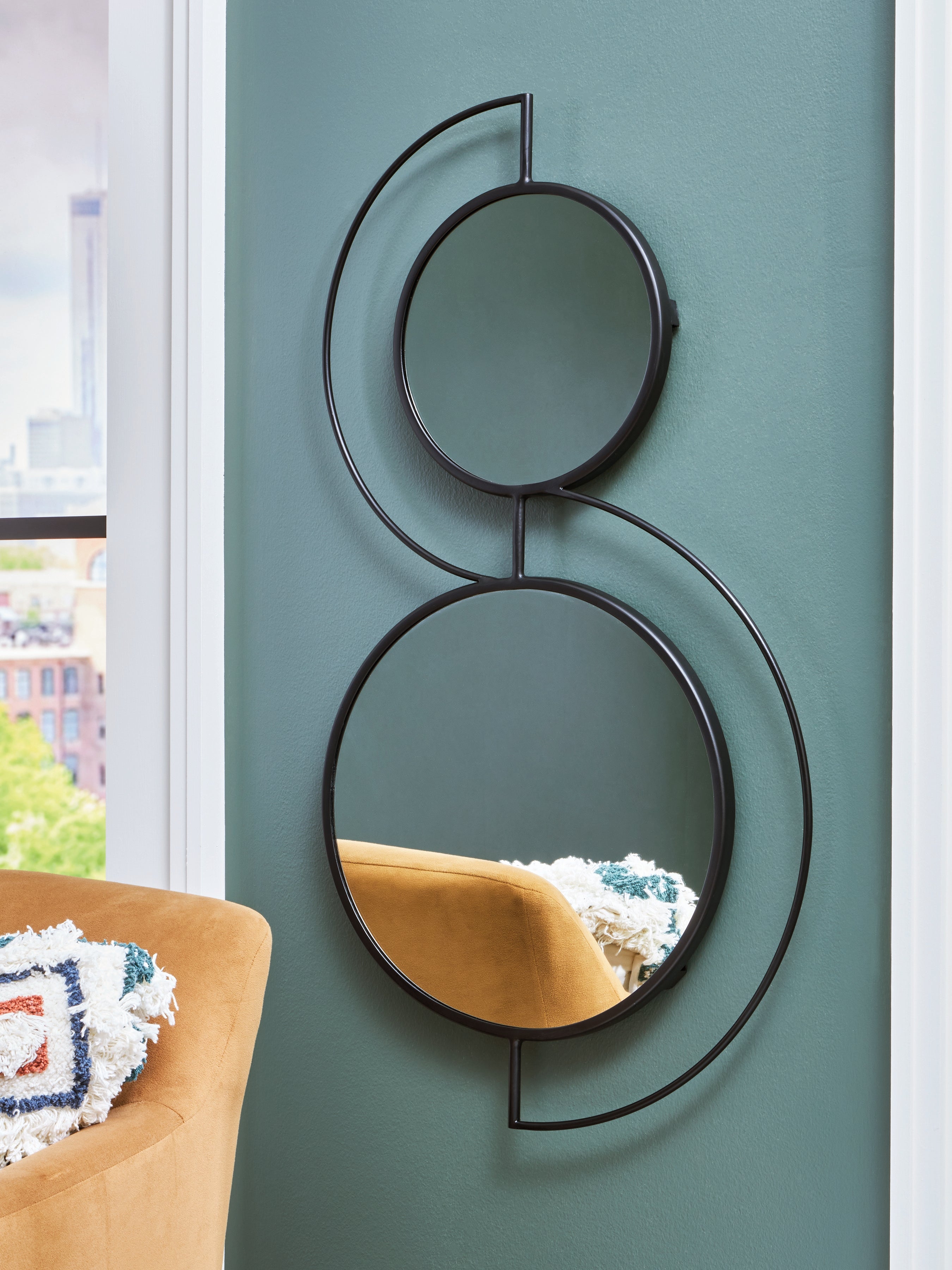 Leasing Furniture - Ashley Furniture - Shayham Mirror - Accent Mirror / Black - A8010402