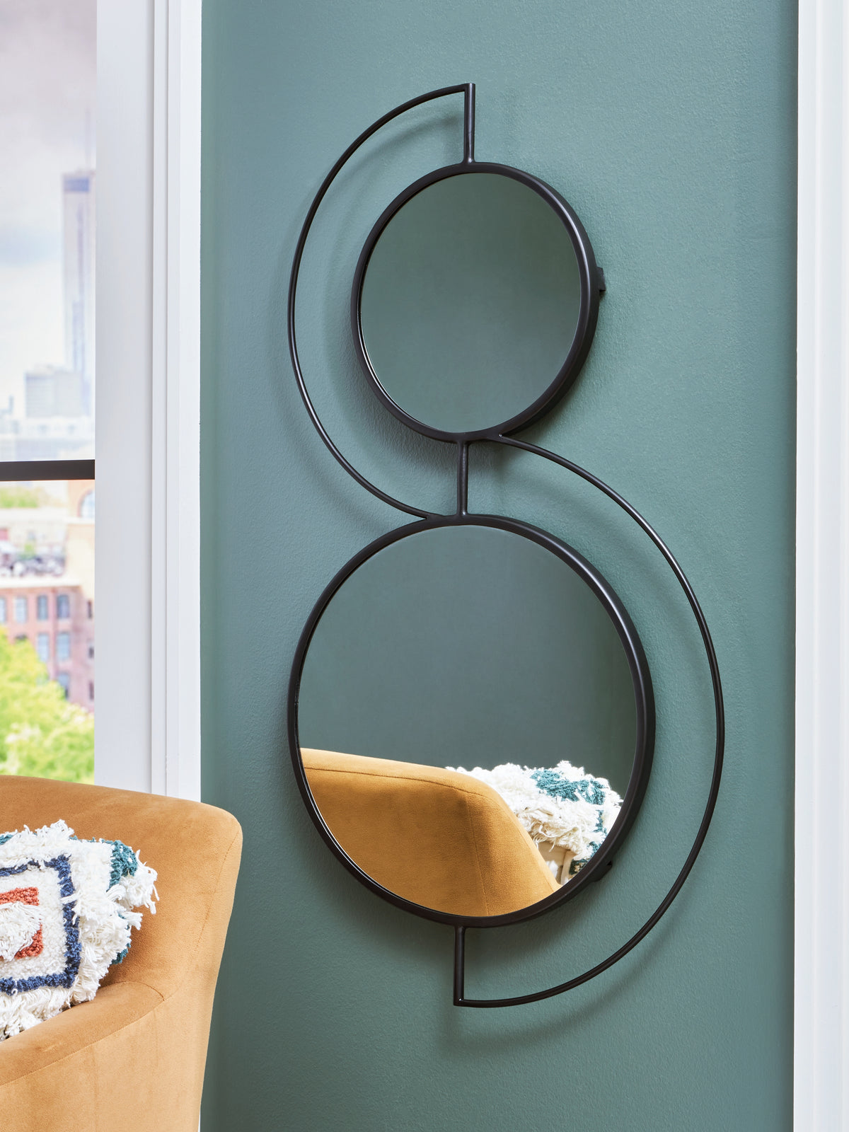 Leasing Furniture - Ashley Furniture - Shayham Mirror - Accent Mirror / Black - A8010402