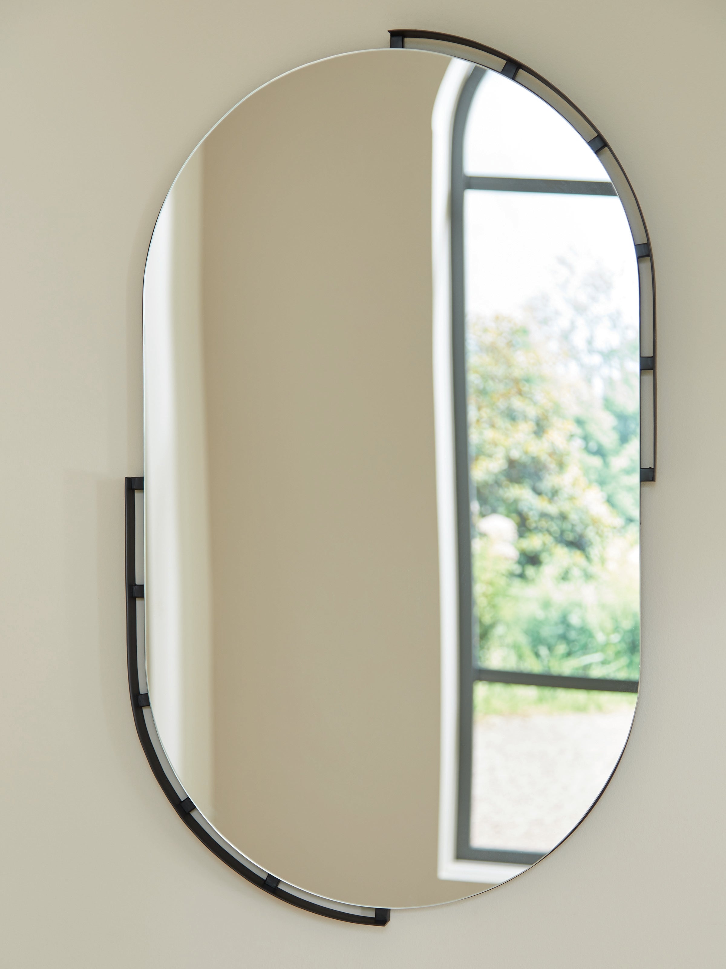 Leasing Furniture - Ashley Furniture - Valkings Mirror - Accent Mirror / Black - A8010403
