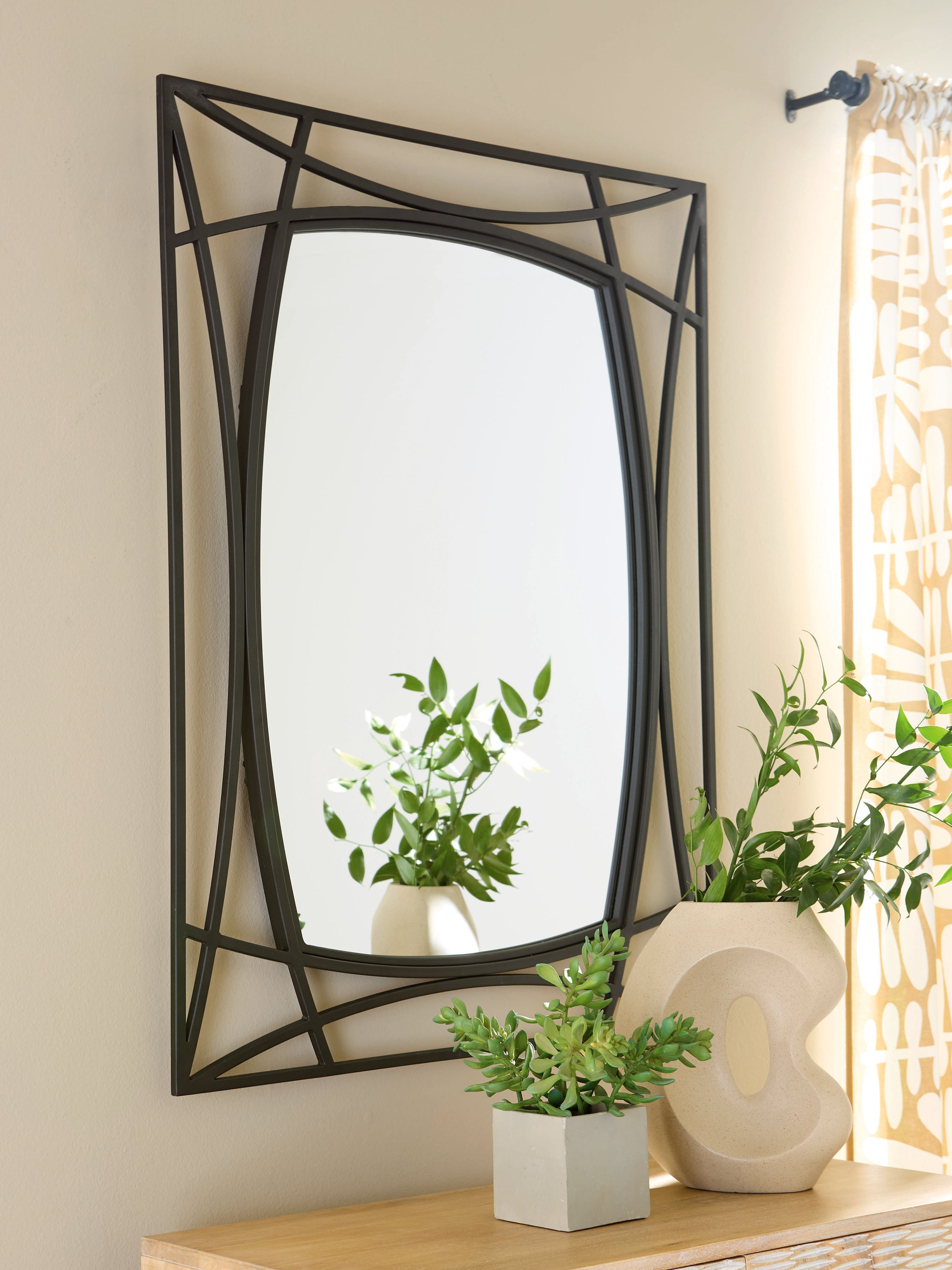Leasing Furniture - Ashley Furniture - Freenville Mirror - Accent Mirror / Black - A8010408