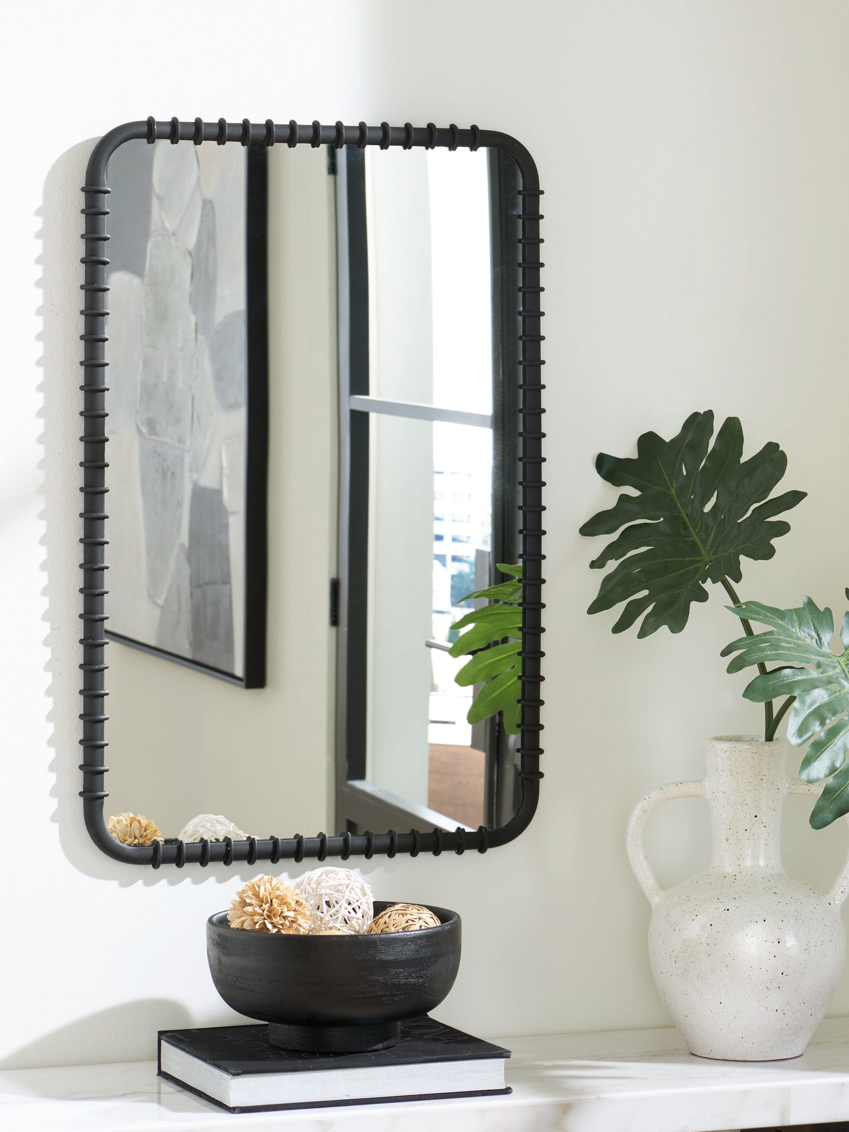 Leasing Furniture - Ashley Furniture - Judlow Mirror - Accent Mirror / Black - A8010419
