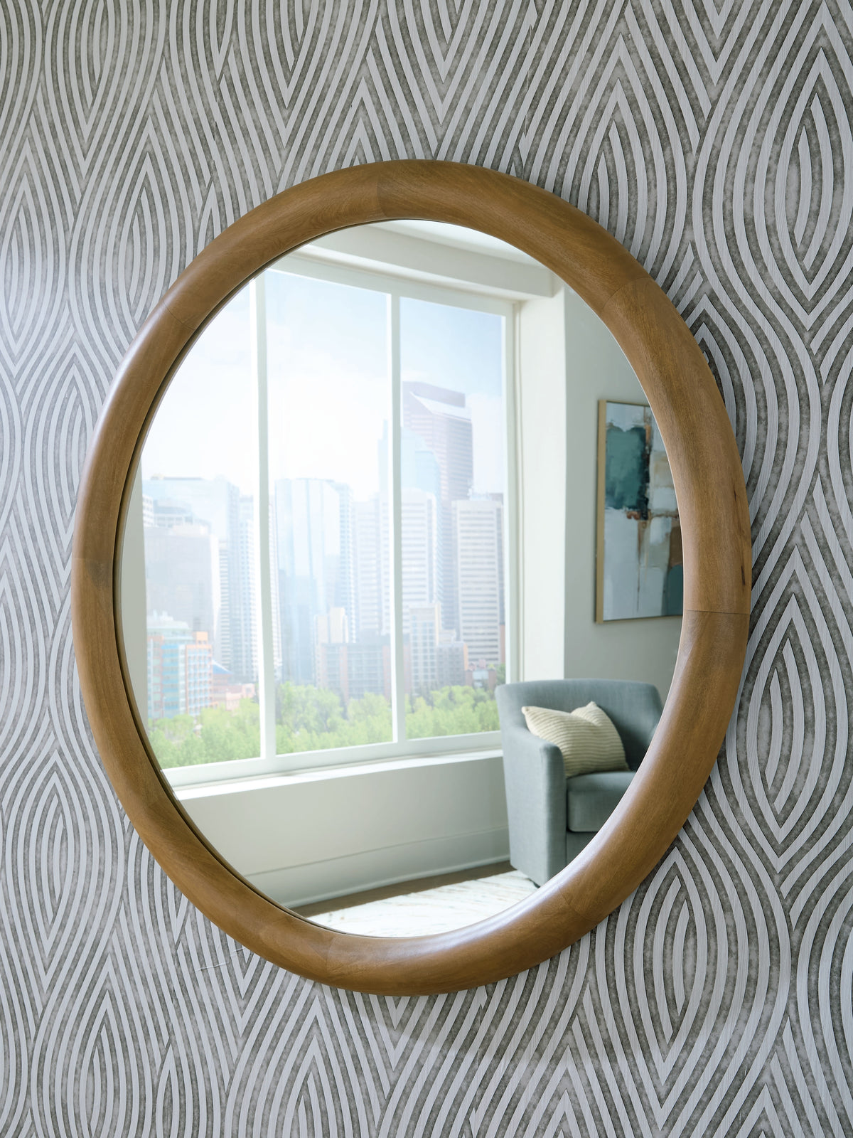 Leasing Furniture - Ashley Furniture - Yadiel Mirror - Accent Mirror / Brown - A8010426
