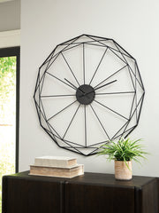 Leasing Furniture - Ashley Furniture - Arkthorne Wall Decor - Wall Clock / Black - A8010429