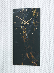 Leasing Furniture - Ashley Furniture - Teague Wall Decor - Wall Clock / Black/Gold Finish - A8010430