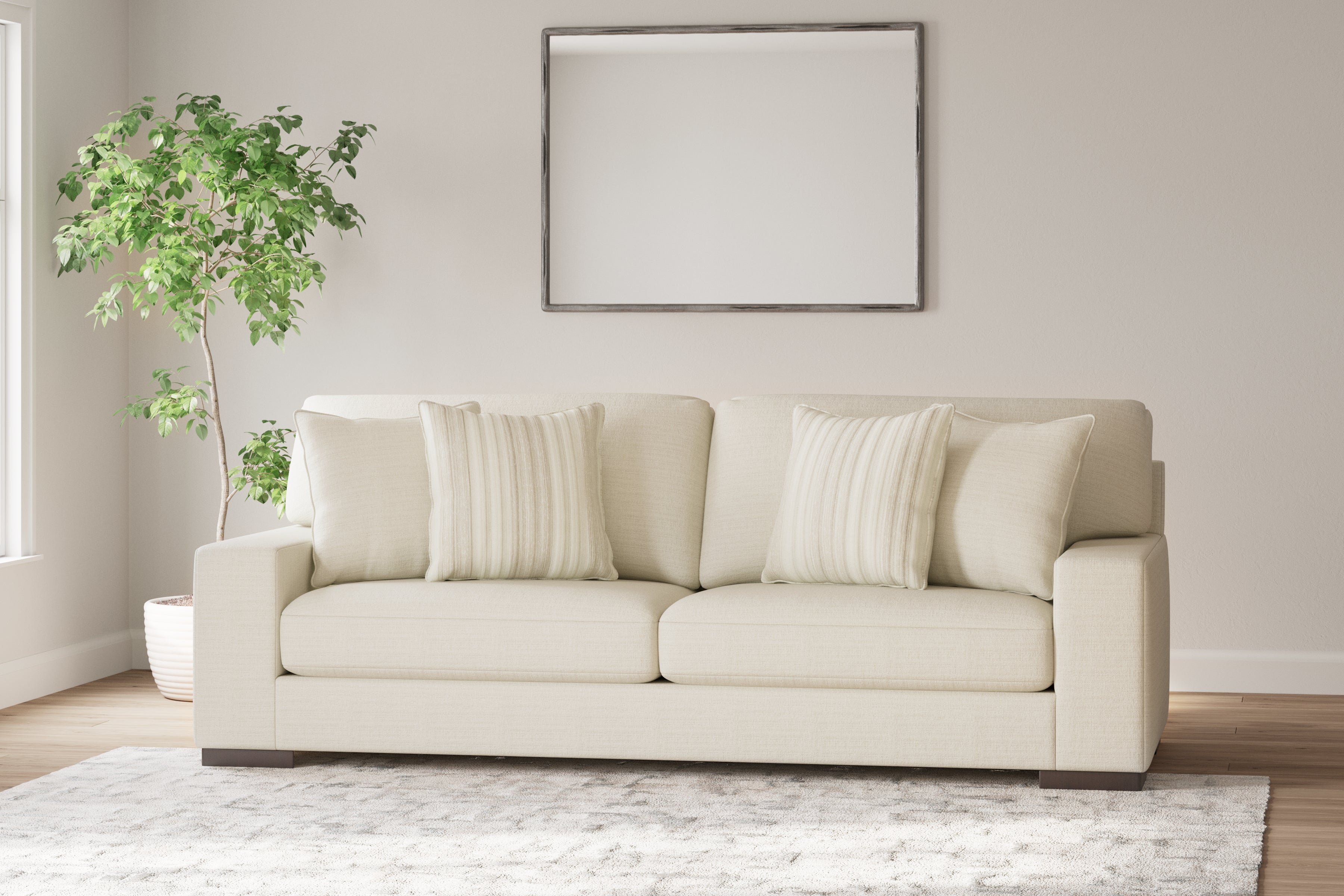Leasing Furniture - Ashley Furniture - Maggie Living Room - Sofa / Birch - 5200338
