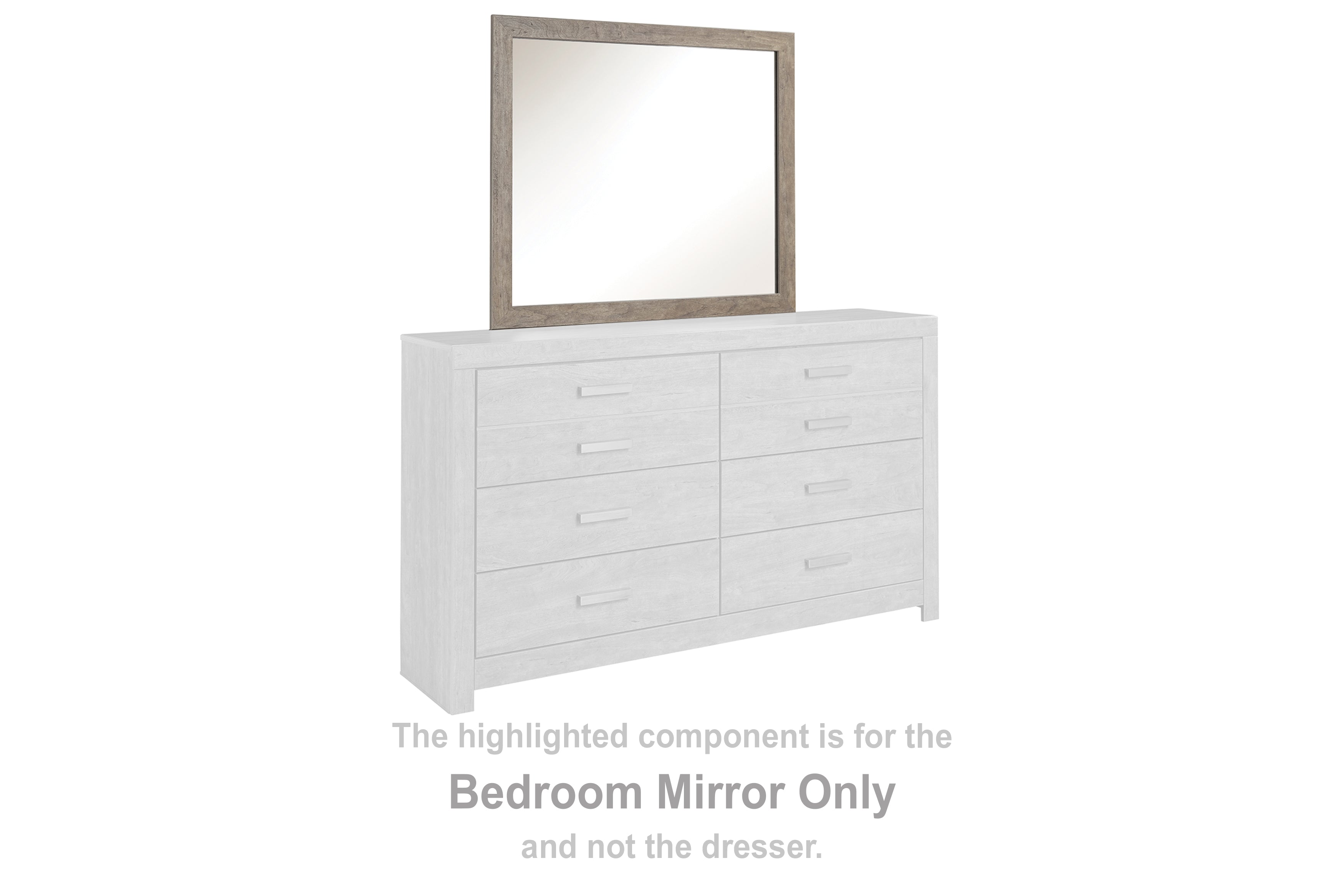 Leasing Furniture - Ashley Furniture - Culverbach Bedroom - Bedroom Mirror / Gray - B070-36