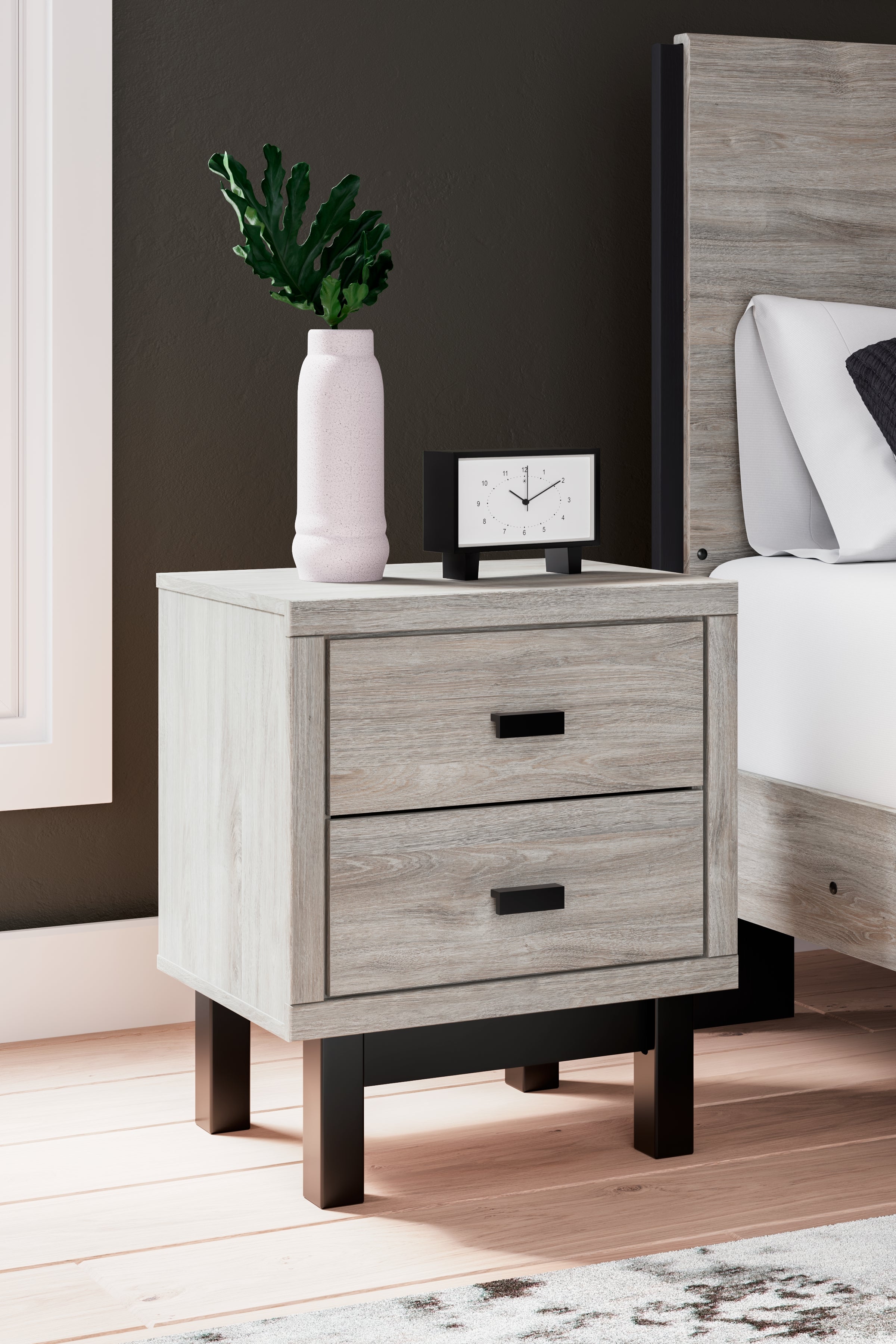 Leasing Furniture - Ashley Furniture - Vessalli Bedroom - Dresser and Mirror / Gray - B1036B1