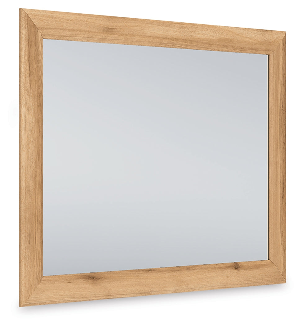 Leasing Furniture - Ashley Furniture - Aleaport Bedroom - Bedroom Mirror / Warm Brown - PCB1075-36