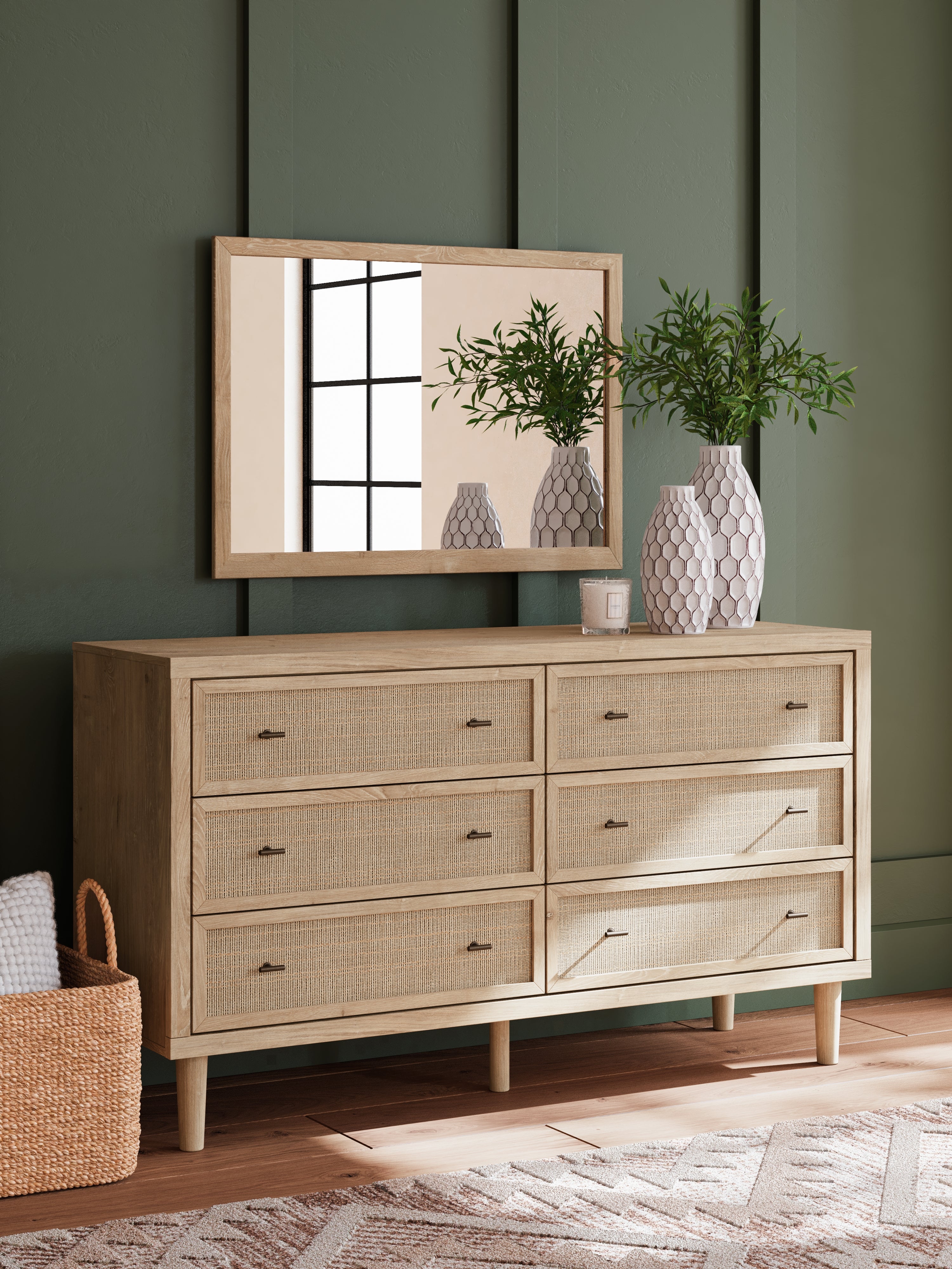 Leasing Furniture - Ashley Furniture - Cielden Bedroom - Dresser and Mirror / Two-tone - B1199B1