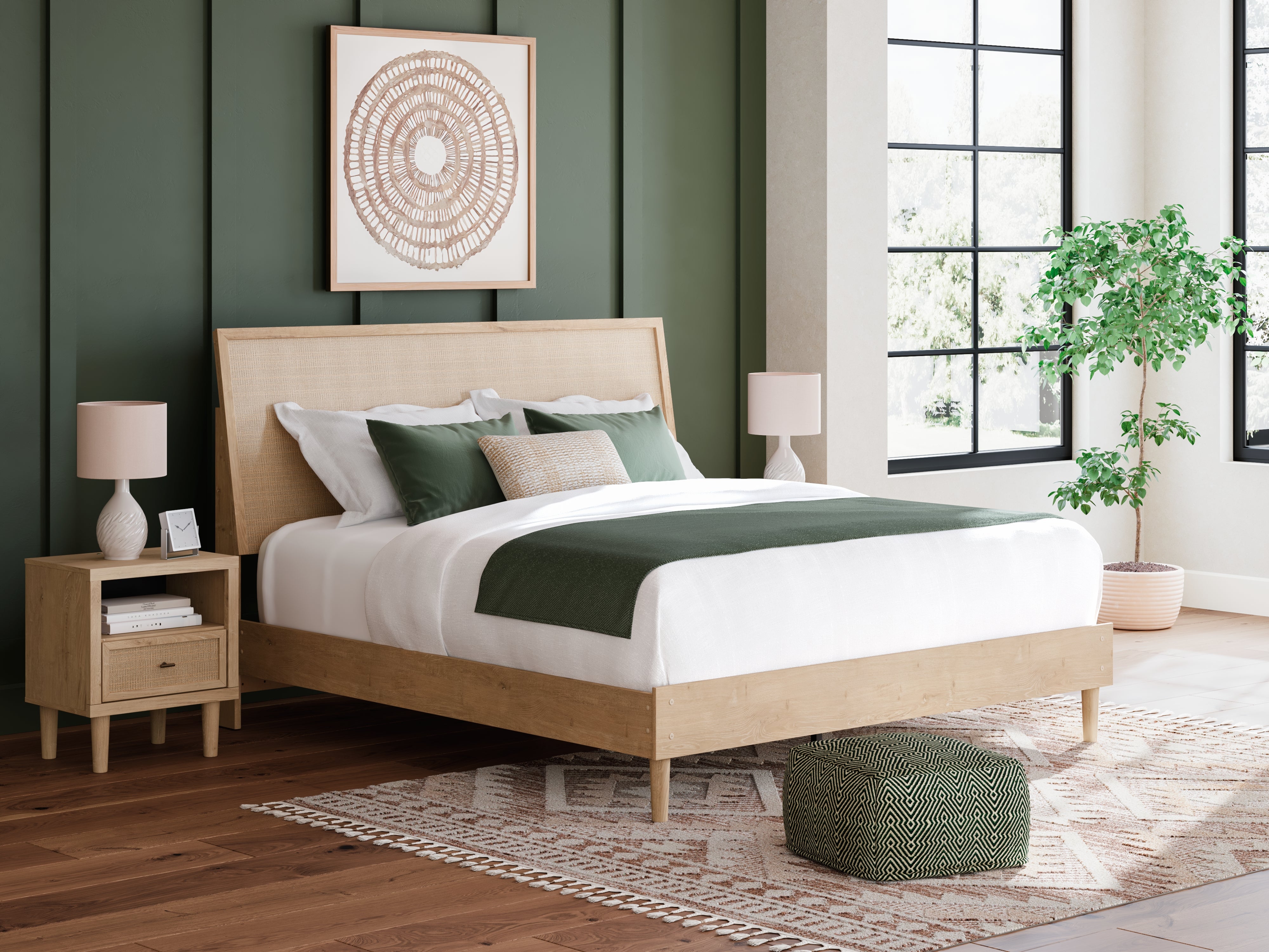 Leasing Furniture - Ashley Furniture - Cielden Bedroom - King Panel Bed / Two-tone - B1199B5