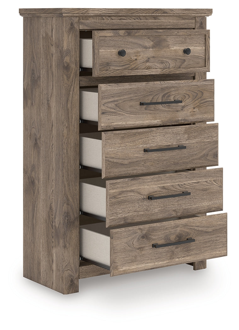 Leasing Furniture - Ashley Furniture - Rusticott Bedroom - Seven Drawer Dresser / Brown - PCB2260-31