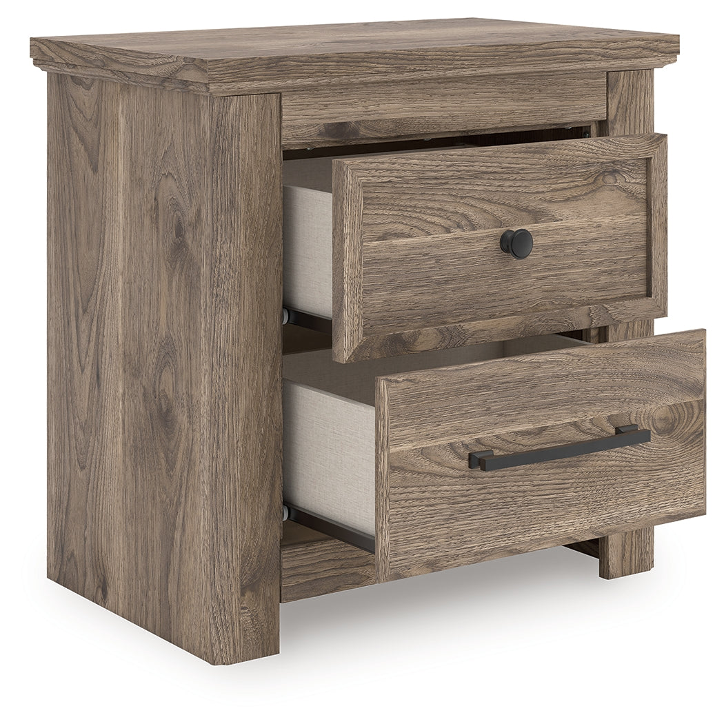 Leasing Furniture - Ashley Furniture - Rusticott Bedroom - Two Drawer Night Stand / Brown - PCB2260-92