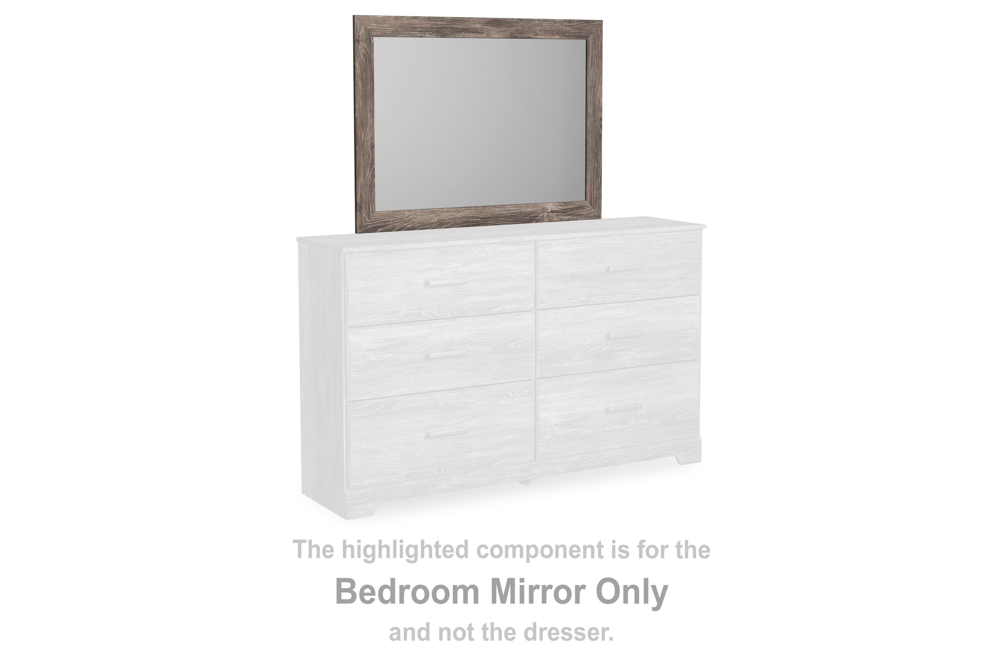 Leasing Furniture - Ashley Furniture - Ralinksi Bedroom - Bedroom Mirror / Gray - B2587-36