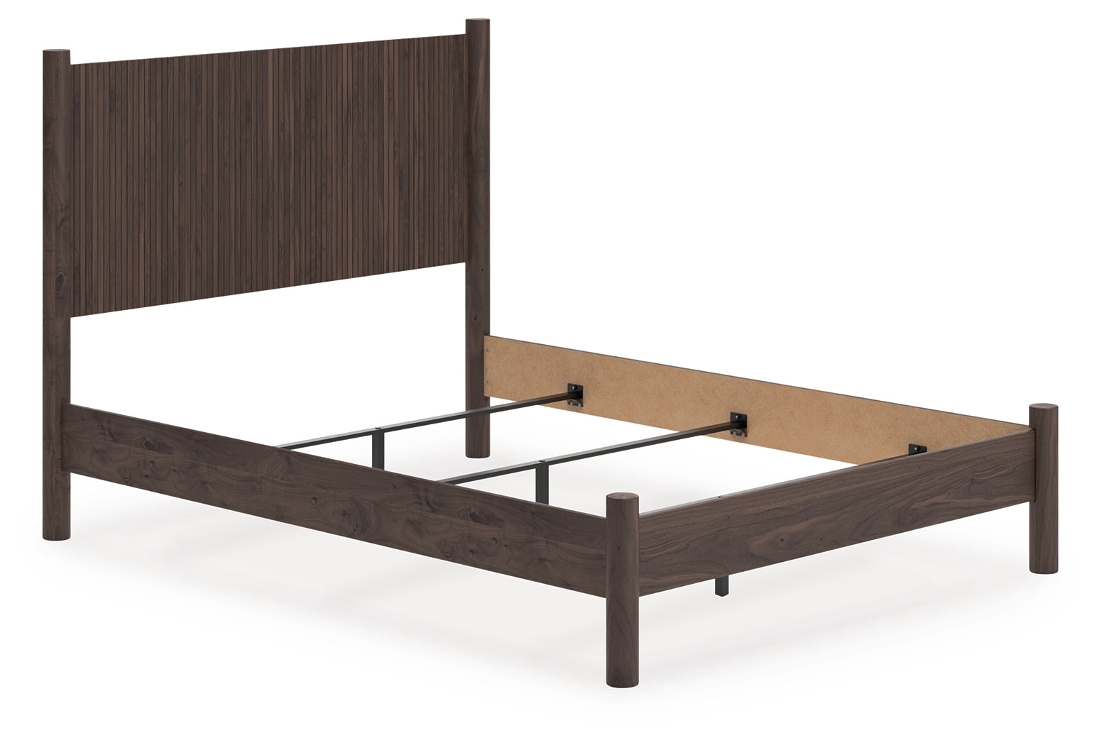 Leasing Furniture - Ashley Furniture - Pamytta Bedroom - Queen Panel Bed / Brown - PCB2614B18