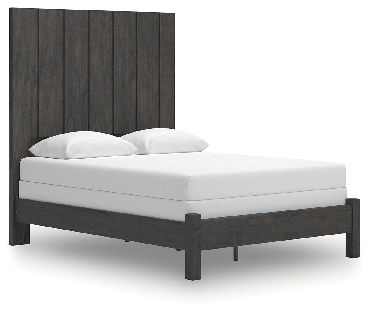 Leasing Furniture - Ashley Furniture - Fraluna Bedroom - Queen Panel Bed / Charcoal - PCB3370B2