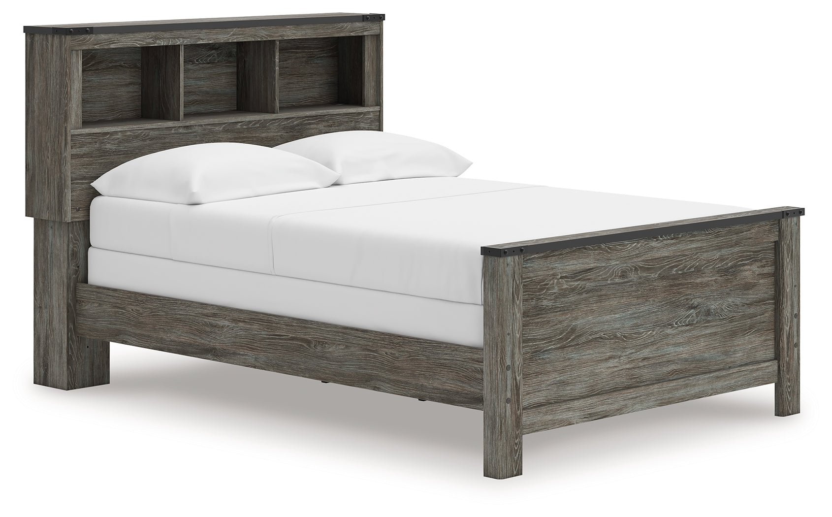 Leasing Furniture - Ashley Furniture - Frandern Bedroom - Full Bookcase Panel Bed / Gray - B4480B3