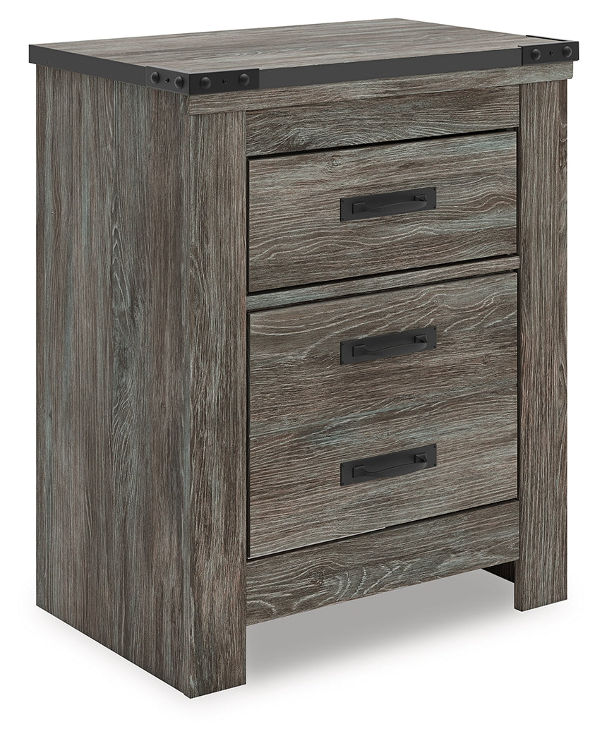 Leasing Furniture - Ashley Furniture - Frandern Bedroom - Two Drawer Night Stand / Gray - B4480-92