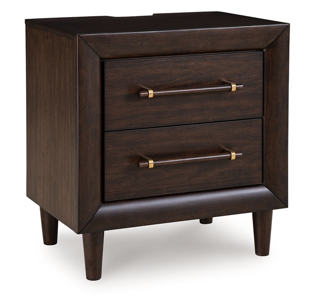 Leasing Furniture - Ashley Furniture - Dantenton Bedroom - Two Drawer Night Stand - B611-92